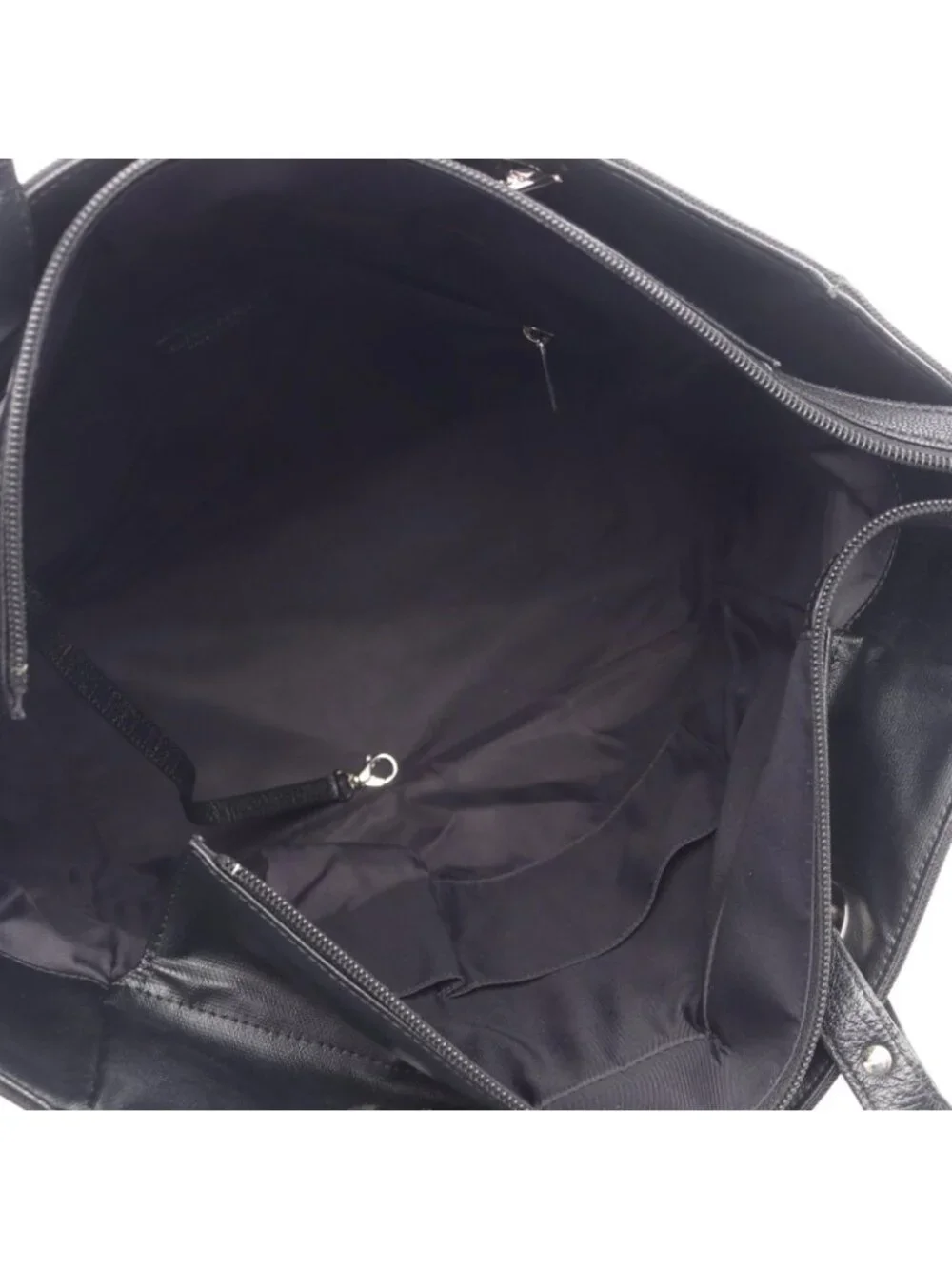 Chanel Tote Bag Paris Biarritz MM Black Canvas Leather MM